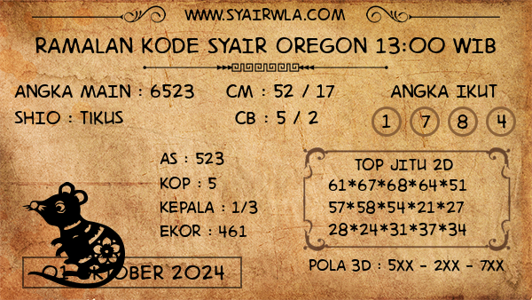 Prediksi Oregon 13:00 WIB